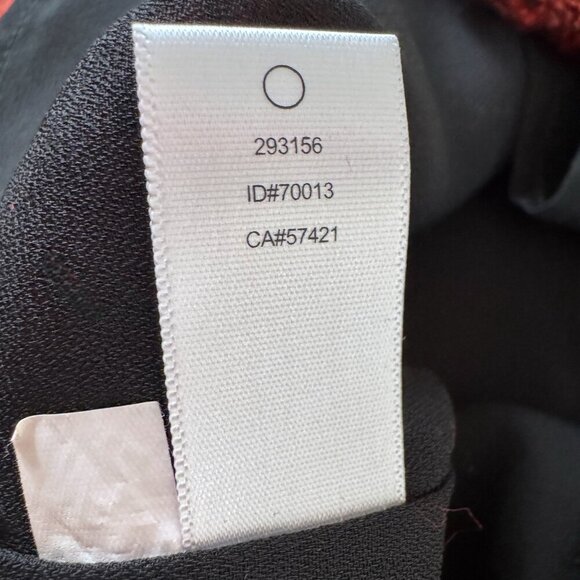 LOFT Ann Taylor Wool Blend Boucle Red Orange Black Sleeveless Jumper Dress 6 - Picture 4 of 5